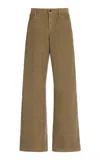 THE ROW EGLITTA COTTON-CORDUROY WIDE-LEG PANTS