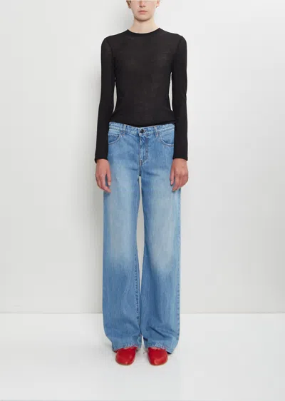 The Row Eglitta Cotton Jean In Blue