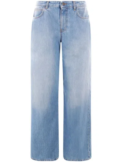 The Row Eglitta Denim Cotton Jeans In Blue