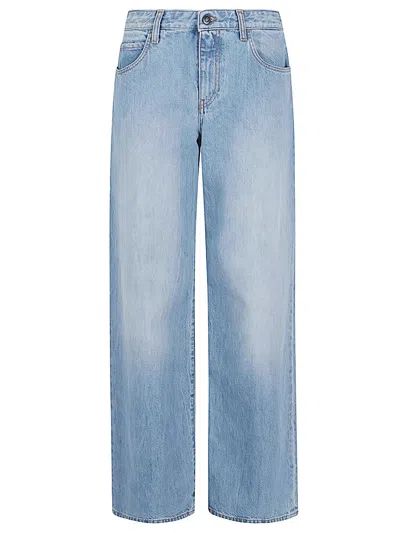 The Row Eglitta Low-rise Wide-leg Jeans In Blue