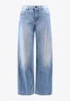 The Row Eglitta Faded Boyfriend Jeans In Blue