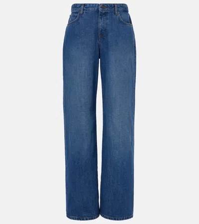 The Row Eglitta High-rise Wide-leg Jeans In Blue