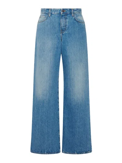 The Row Eglitta Jean In Cotton In Blue