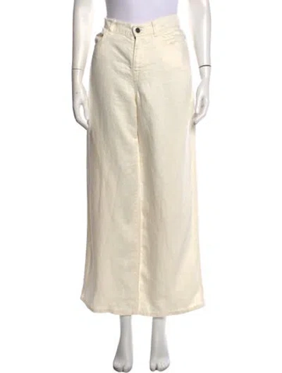 Pre-owned The Row Eglitta Jean Wide Leg Pants In Neutral