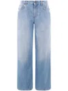 The Row Eglitta Straight-leg Denim Pants In Blue