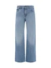 The Row Eglitta Straight Leg Washed Jeans In Light Indigo