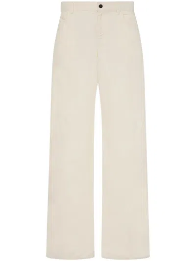 The Row Eglitta Linen Jeans In White