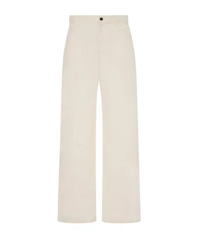 The Row White Denim Eglitta Jeans