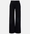 The Row Landais Rigid High-rise Bootcut Jeans In Black