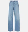 The Row Blue Eglitta Low-rise Straight-leg Jeans In Light Indigo