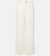 The Row Eglitta Mid-rise Linen Straight Jeans In White