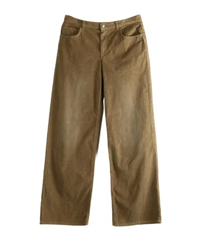 The Row Eglitta Wide-leg Trousers In Green