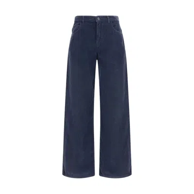 The Row Eglitta Pants In Blue