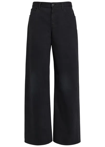 The Row Eglitta Relaxed Straight-leg Jeans In Black