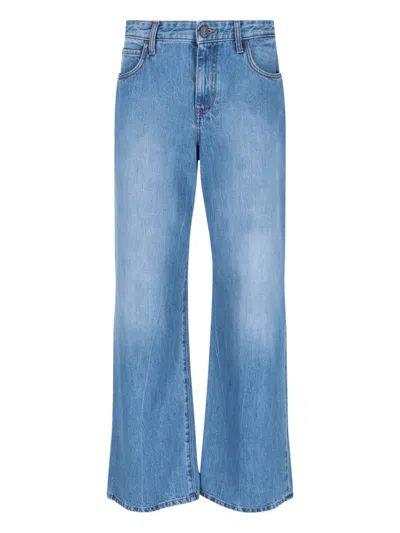 The Row "eglitta" Wide Jeans In Light Blue