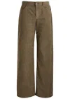 The Row Eglitta Straight-leg Corduroy Trousers In Khaki