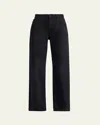 The Row Eglitta Straight-leg Jeans In Black