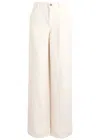 The Row Eglitta Mid-rise Linen Straight Jeans In White
