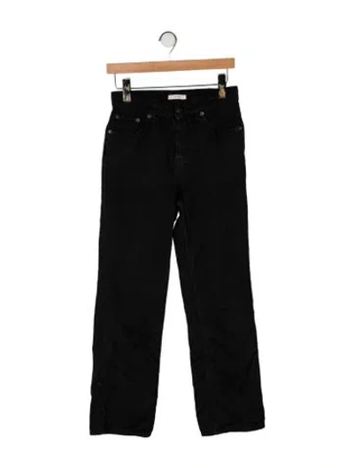Pre-owned The Row Eglitta Straight Leg Pants In Black