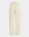 The Row Eglitta Straight-leg Pants In Ecru