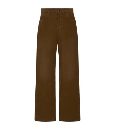 The Row Eglitta Stretch-cotton Jeans In Brown
