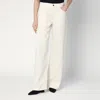 The Row Eglitta Mid-rise Linen Straight Jeans In White