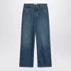 The Row Eglitta Wide Faded Jeans In Blue