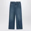 The Row Eglitta Wide Faded Jeans In Blue