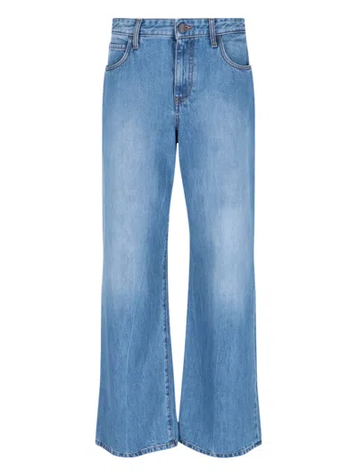 The Row Eglitta Wide Jeans In Animal Print