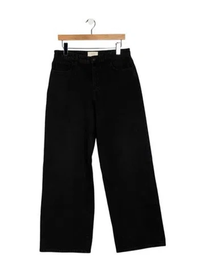 Pre-owned The Row Eglitta Wide Leg Jeans In Black