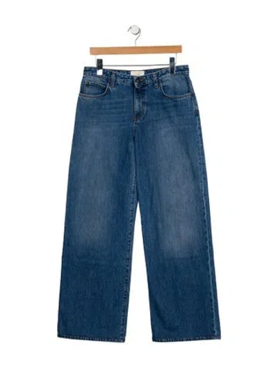 Pre-owned The Row Eglitta Wide Leg Jeans In Blue