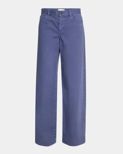 The Row Eglitta Mid-rise Wide-leg Jeans In Blue