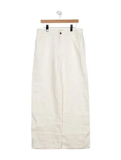Pre-owned The Row Eglitta Wide Leg Jeans W/ Tags In White