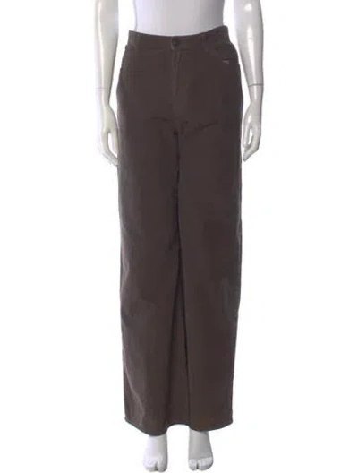 Pre-owned The Row Eglitta Wide Leg Pants In Brown