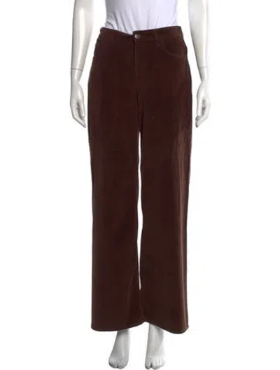 Pre-owned The Row 'eglitta' Wide Leg Pants In Brown