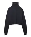 The Row Ezio Wool And Cashmere-blend Turtleneck Sweater In Black