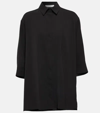 The Row Elada Button-down Shirt In Black