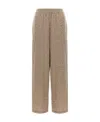 The Row Elastic Casual Trousers In Nude
