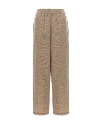 The Row Elastic Casual Trousers In Nude