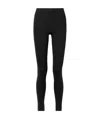 The Row Elastic Double Rib Leggings In Black