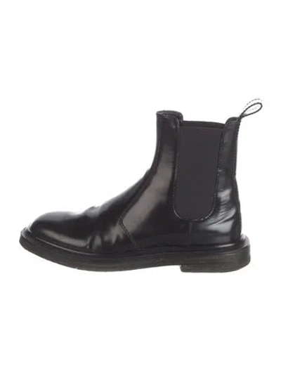 Pre-owned The Row Elastic Ranger Leather Chelsea Boots In Black