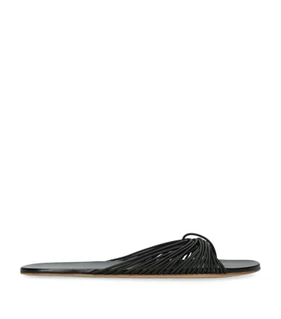 The Row Elastic Sara Sandals In Black