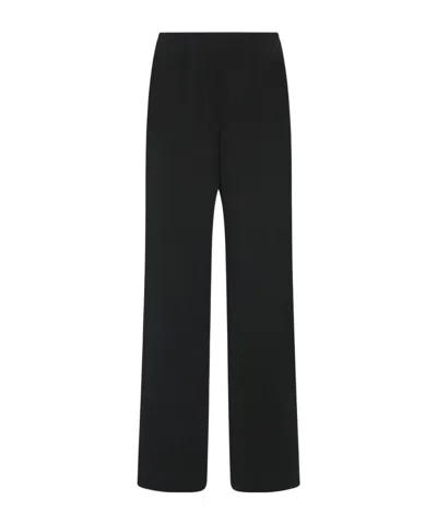 The Row Elastic Waist Casual Pants In Black