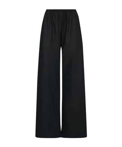 The Row Elastic Waist Casual Pants In Black