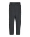 The Row Elastic Waist Casual Pants In Charcoal-grey