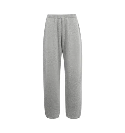 The Row Elastic Waist Casual Pants In Gray
