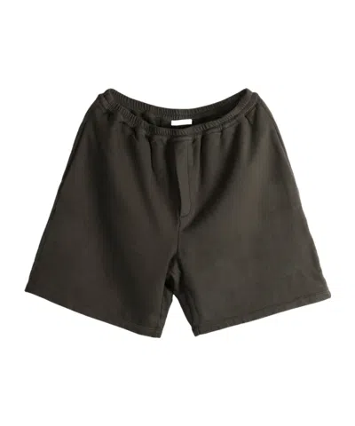The Row Elastic Waist Shorts In Brown
