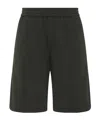 The Row Elastic Waist Shorts In Green