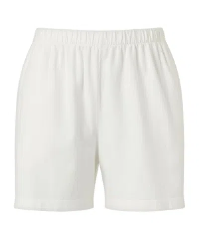 The Row Elastic Waist Shorts In White