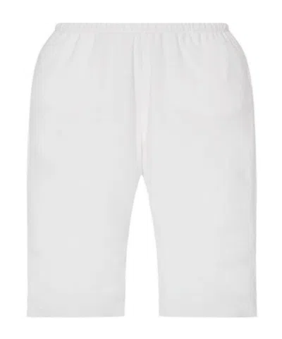 The Row Elastic Waist Shorts In White